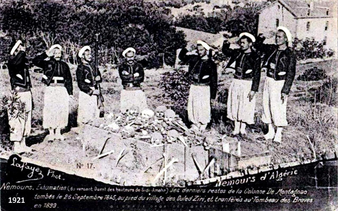 Nemours - Exhumation Colonne montagnac - 1921.jpg